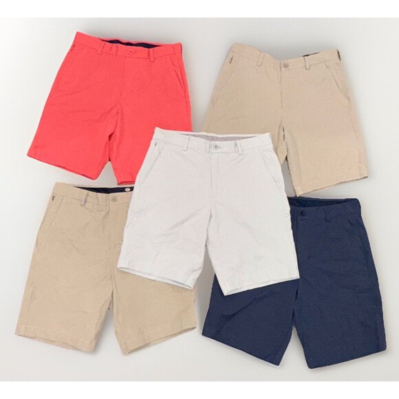⛳️ Lot of 5! VINEYARD VINES On-The-Go OTG Men’s Size 28 Performance Golf Shorts - Picture 1 of 15
